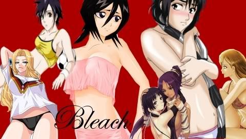 bleach girls wallpaper. Re: Bleach PSP wallpaper