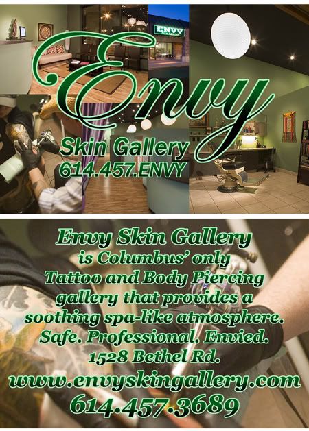Columbus' only spa like relaxing tattoo salon.