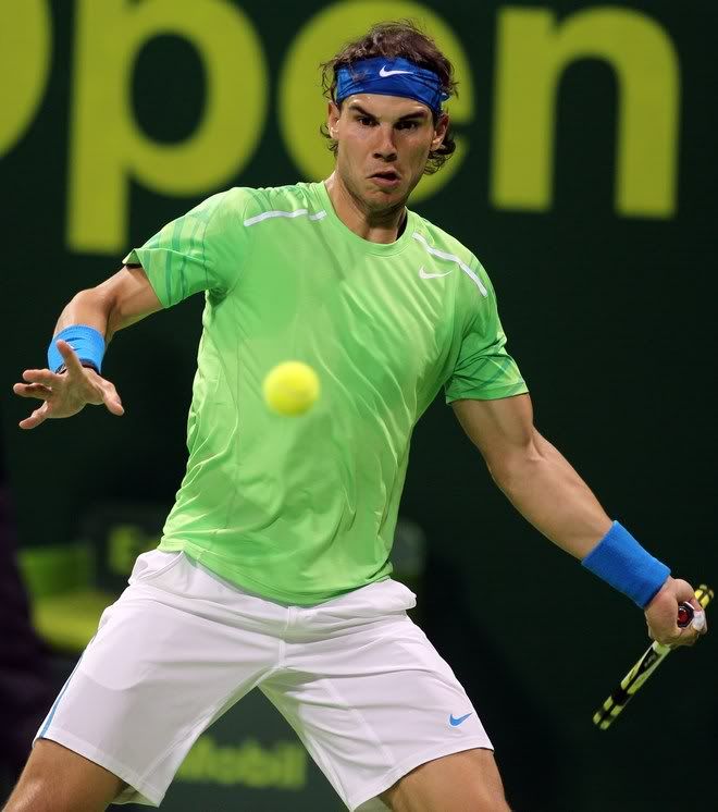 Photos: Nadal vs Germelmayr Qatar Open 2012 Photos: Nadal vs Germelmayr Qatar Open 2012