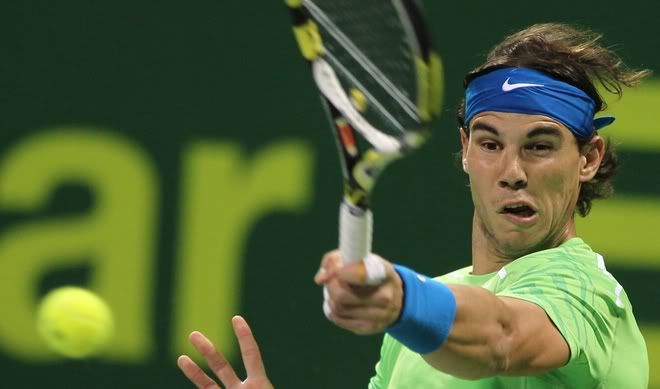 Photos: Nadal vs Germelmayr Qatar Open 2012 Photos: Nadal vs Germelmayr Qatar Open 2012