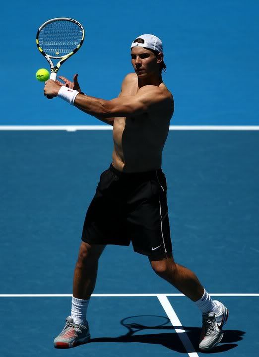 rafael nadal shirtless. Photos: Rafael Nadal Shirtless at Australian Open Practice. Tennis ATP / 16th Jan 2011
