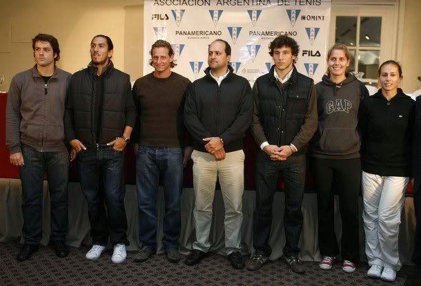 Argentina's Tennis Team on it's way to Beijing 2008 Olympic Games