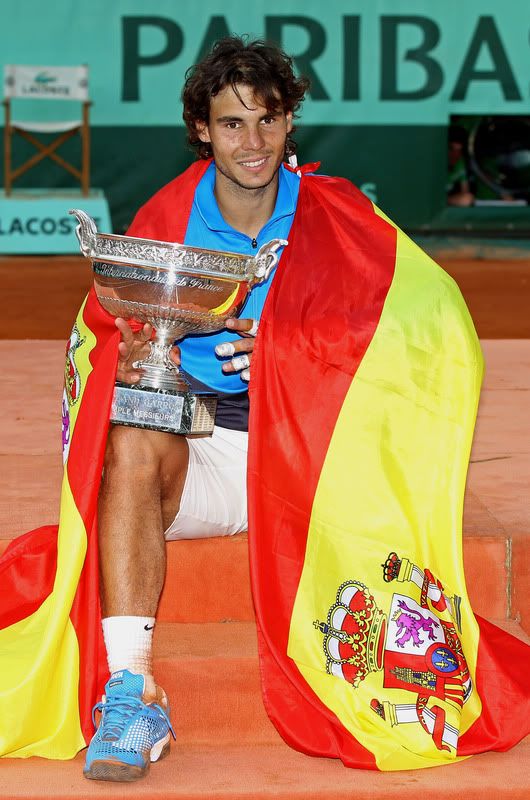 Roland Garros Trophy Ceremony Photos Rafael Nadal Champion ATP Men