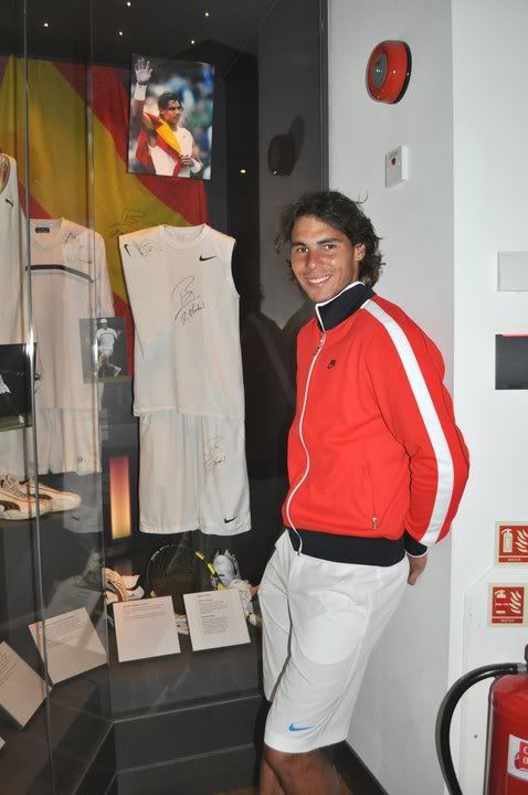 Photo: Rafael Nadal visited the Wimbledon Lawn Tennis Museum