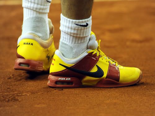 Photo: Rafael Nadal's new tennis shoes fpr Davis Cup Final