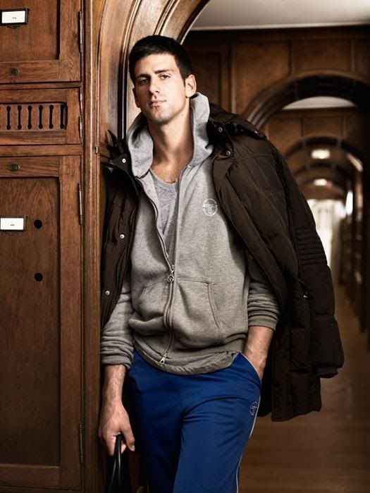 Novak Djokovic Sergio Tacchini Fall/winter collection Photo Shoot