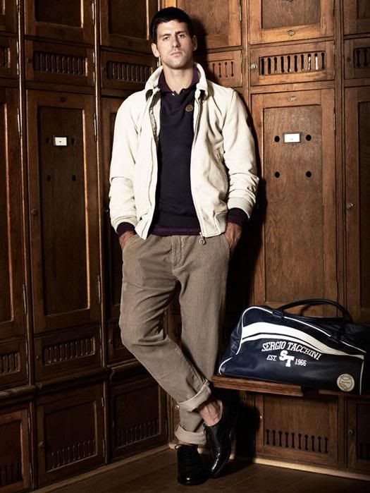 Novak Djokovic Sergio Tacchini Fall/winter collection Photo Shoot