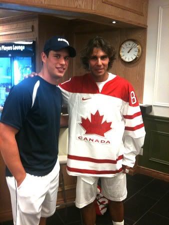 Photos: Rafael Nadal with Sidney Crosby in Toronto