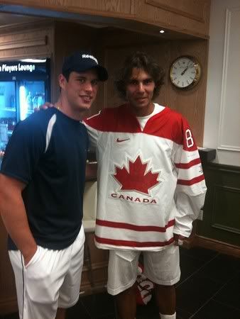 Photos: Rafael Nadal with Sidney Crosby in Toronto