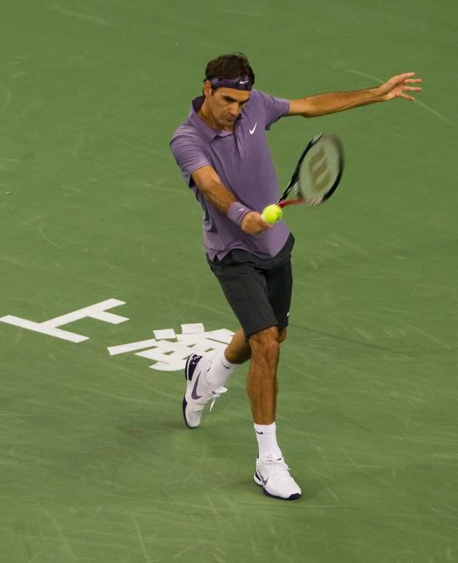 Federer vs Djokovic at Shanghai Rolex Masters Semifinal Roger Federer 