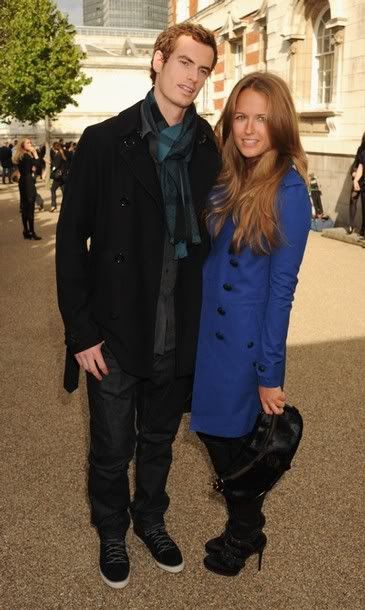 Photos: Andy Murray and Kim Sears at Burberry Prorsum 2011 Spring/Summer collection at London Fashion Week 