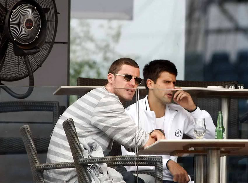 Photos: Marat Safin visit Novak Djokovic at Serbia Open