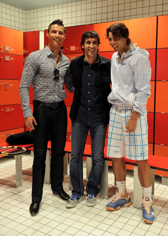 Photos: Nadal with Ronald and Raul in Madrid