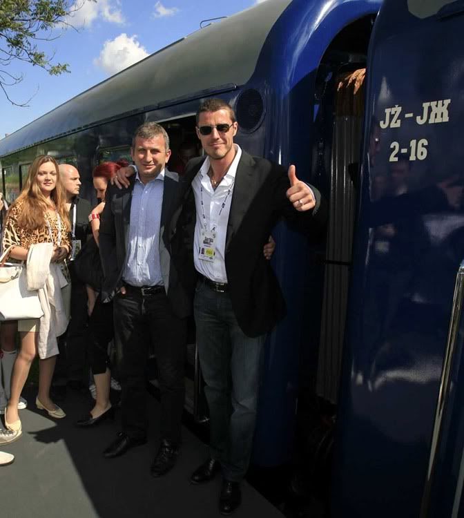 Photos: Marat Safin spent day with with Serbian journalists