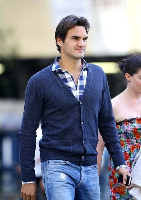 Photos: Roger Federer with Mirka in New York