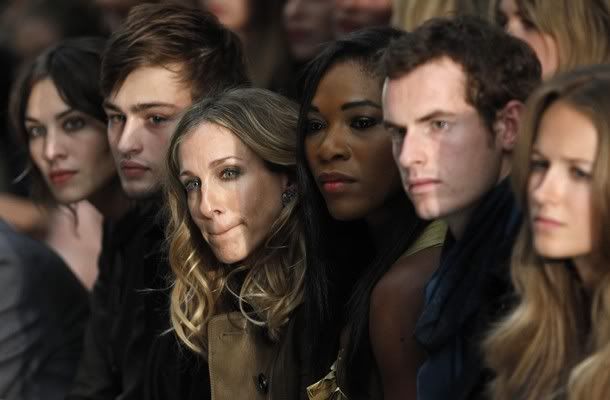 Photos: Andy Murray and Kim Sears at Burberry Prorsum 2011 Spring/Summer collection at London Fashion Week 