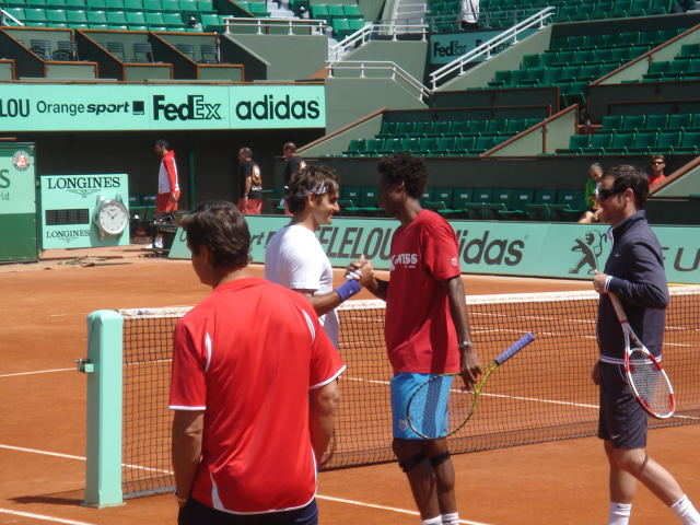 Photos: Roger Federer French Open Practice