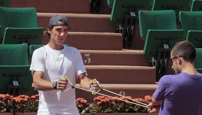 Photos: Rafael Nadal French Open Practice - Thursday May 19th 2011