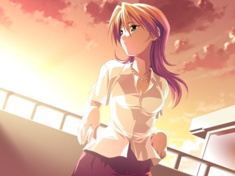 Blonde Hair Green Eyes Anime Girl