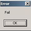 Error Fail