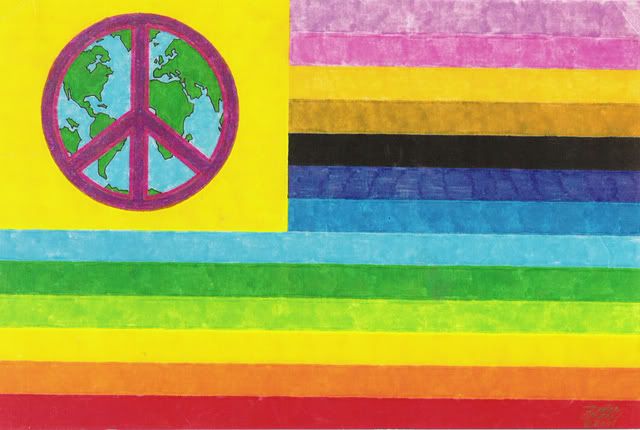 world peace flag Pictures, Images and Photos