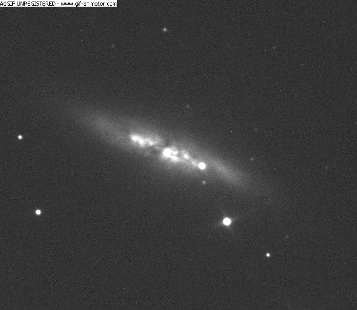 Animated gif of M82 supernova