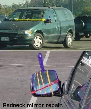 redneckmirror.jpg I would\'ve recommended duck tape but whatever works right? image by ashleyanne2526
