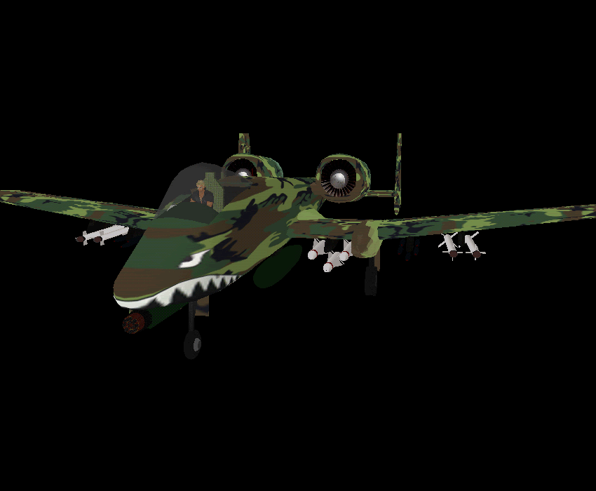 (RB71) A-10 Thunderbird Military Aircraft!