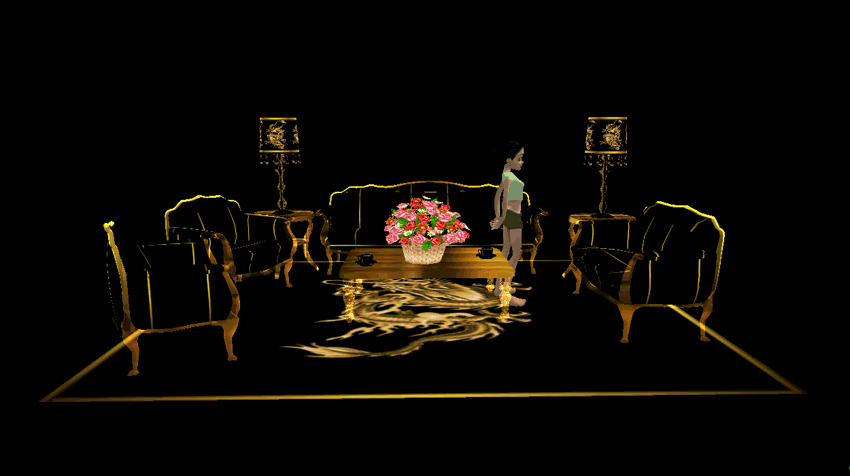 (RB71) Ballroom Animated Sofa Set #2!