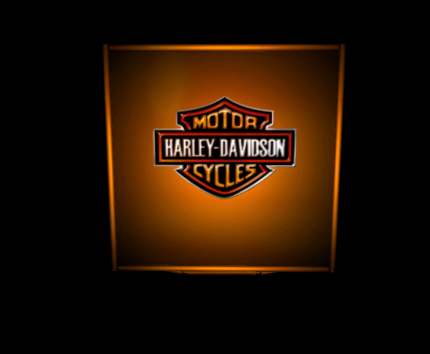 (RB71) Semi Trailer #2 - Harley Davidson Version - Black n' Orange!
