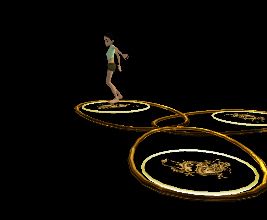 (RB71) Animated Tri Flyer - Floating Dancer Platform!