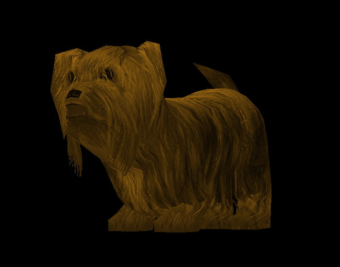(RB71) Yorkie - Animated Interactive Pet Furinture Dog - Brown!