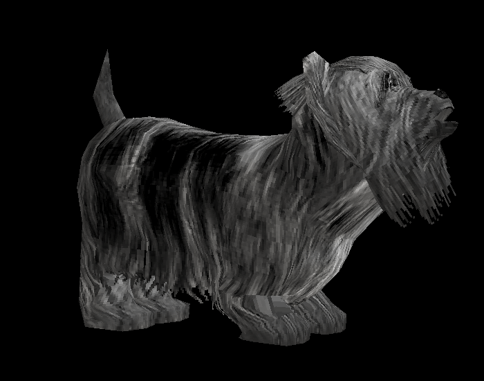 (RB71) Yorkie - Pet Dog Animated Furniture - Grey!