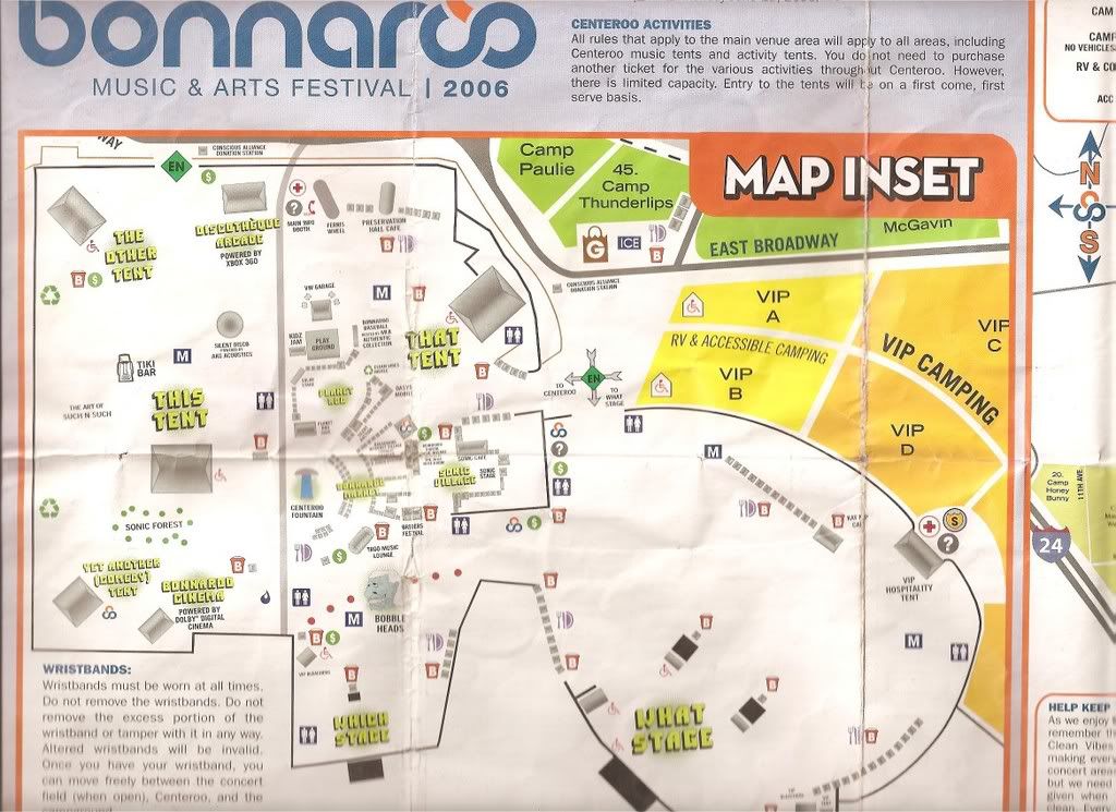 Bonnaroo Map