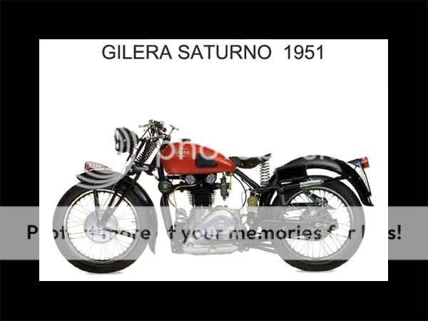 1951 GILERA SATURNO FRIDGE MAGNET (MC)  