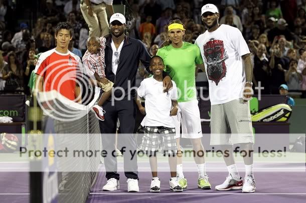 Photos: Wade and James watch Rafael Nadal tennis match in Miami ~ ATP ...