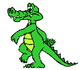 An alligator or crocodile