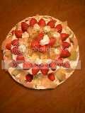 Strawberry Frosted Cake