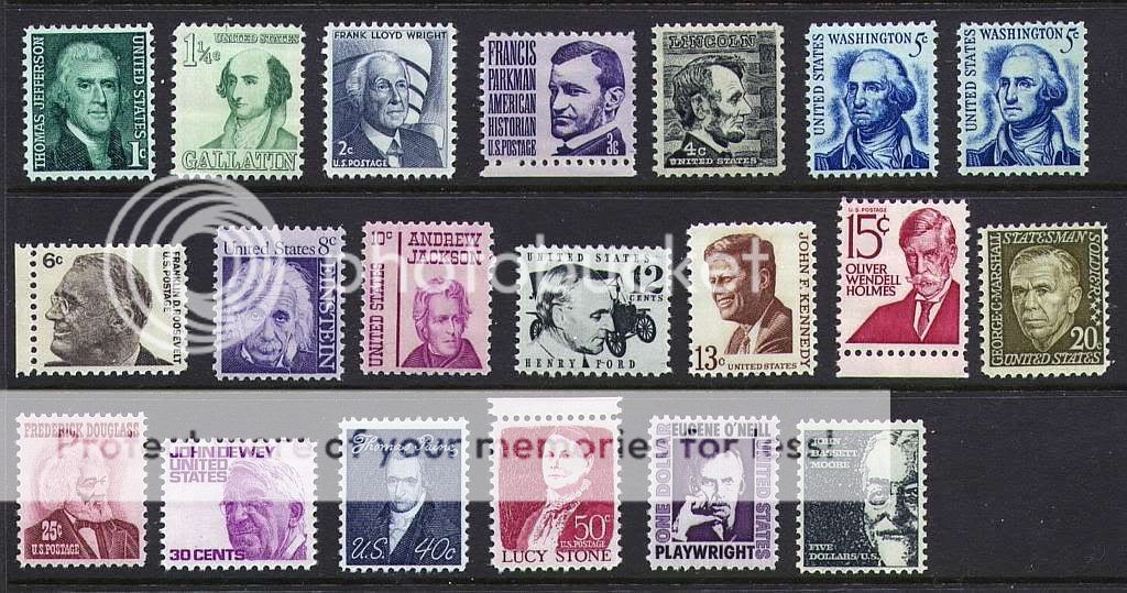   Prominent Americans Series #1278 95  XF MNH OG SET (REM #1278 754