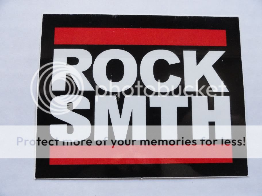 ROCK SMITH Clothing Run DMC Style Rare Promotional Sticker Hip Hop 